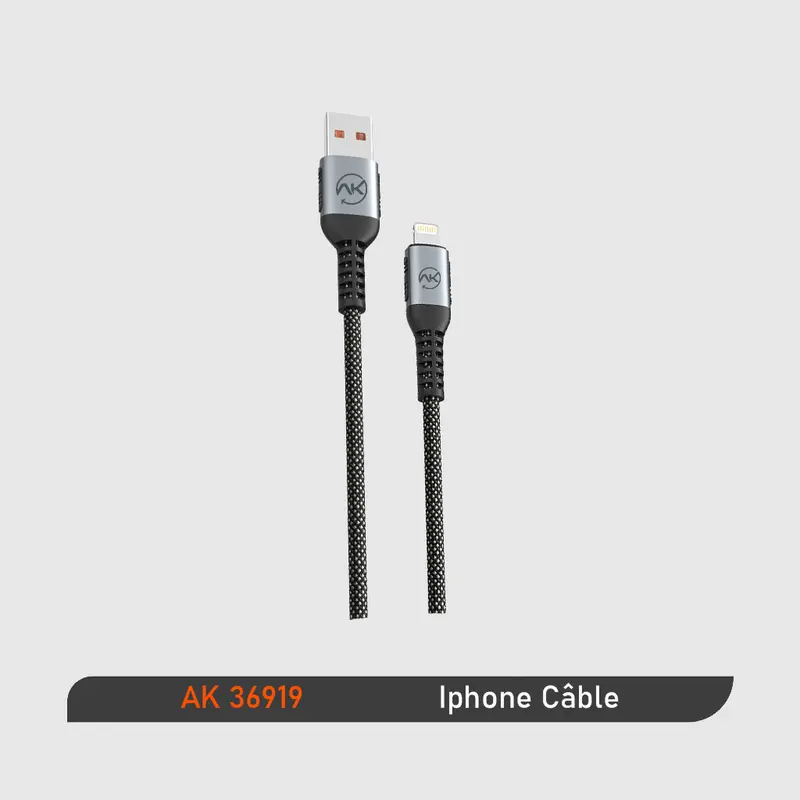 CABLE 1M USB IPHONE