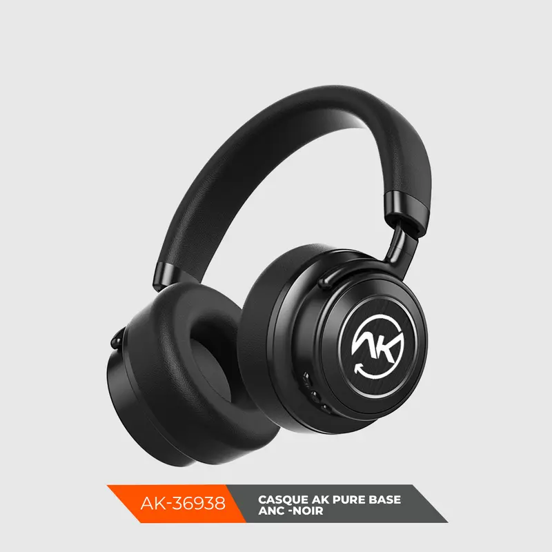 AK PURE BASE WIRELESS HEADPHONE Black