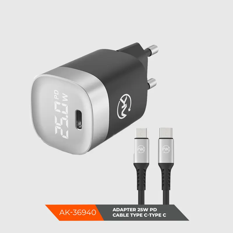AK 25W charger Type C  - Type C