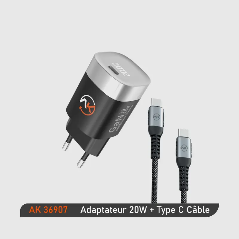 ADAPTER+CABLE 20W PD-TYPE C