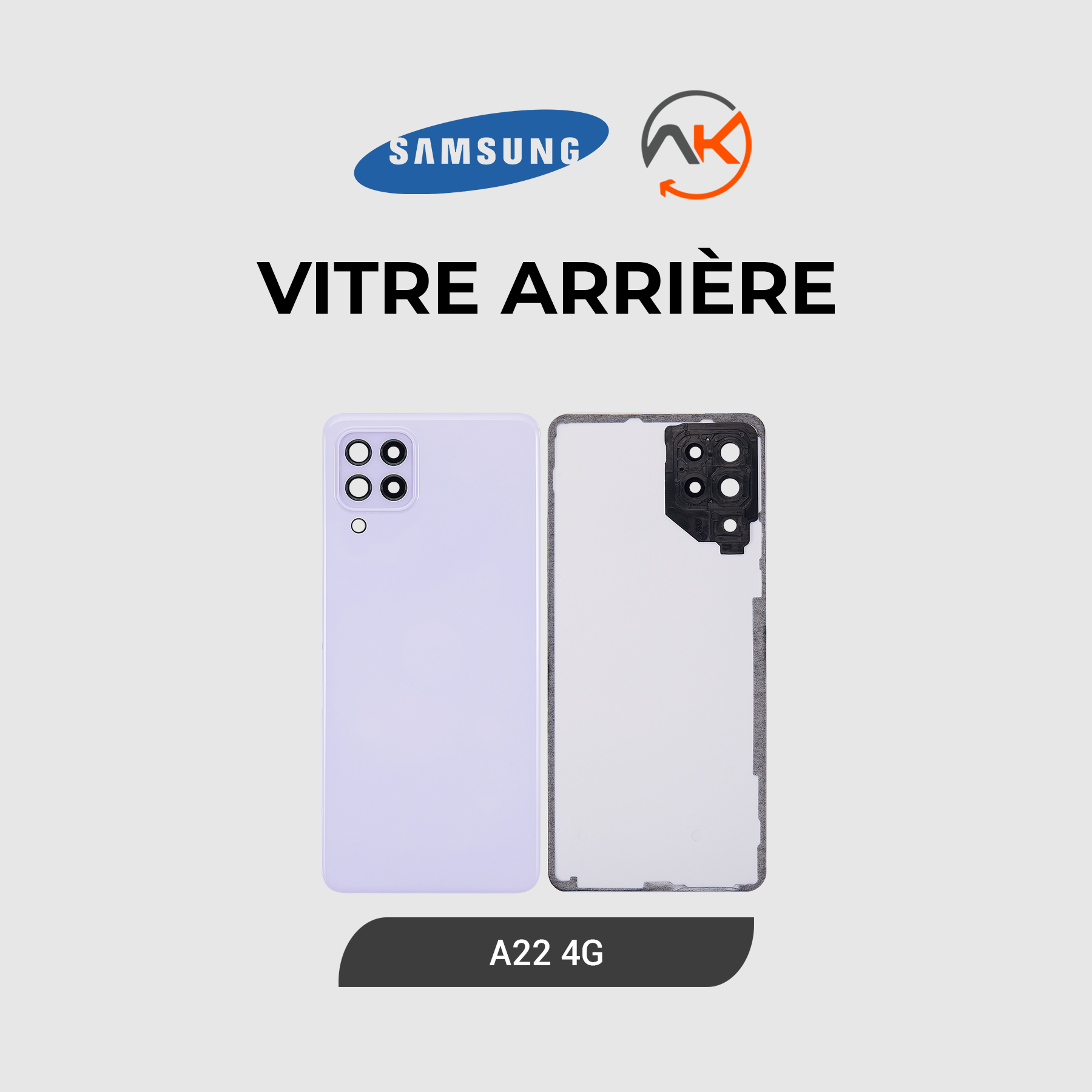 Back Glass Galaxy A22 (4G)