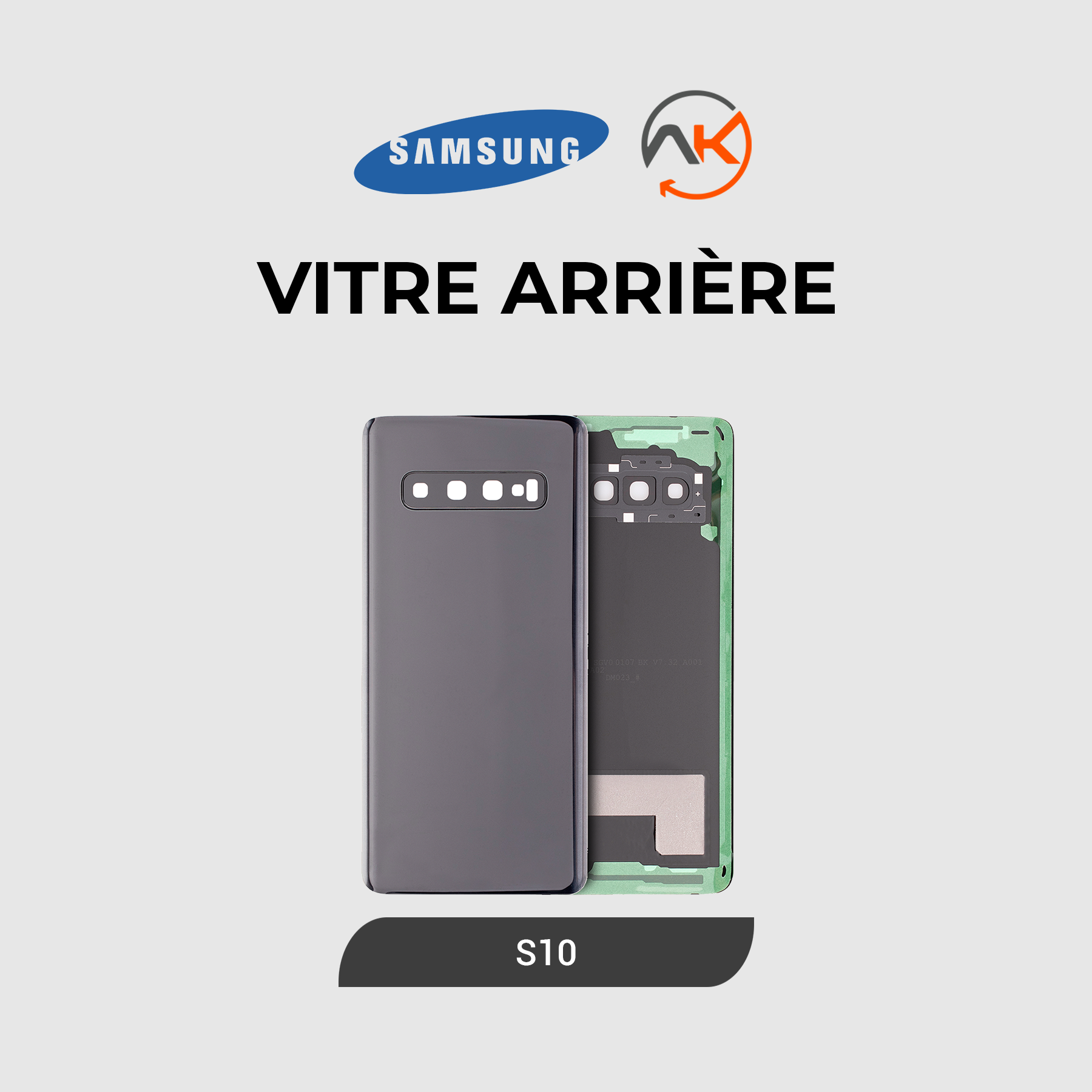 Back Glass Galaxy S10 (4G)