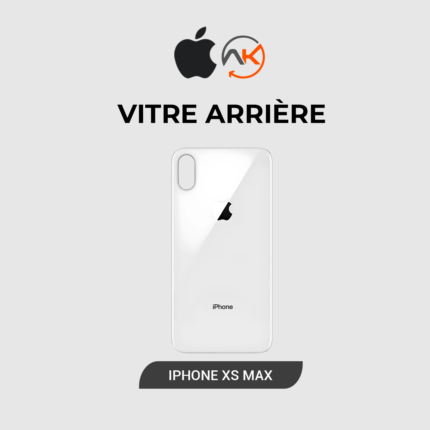 Back Glass Iphone XS Max