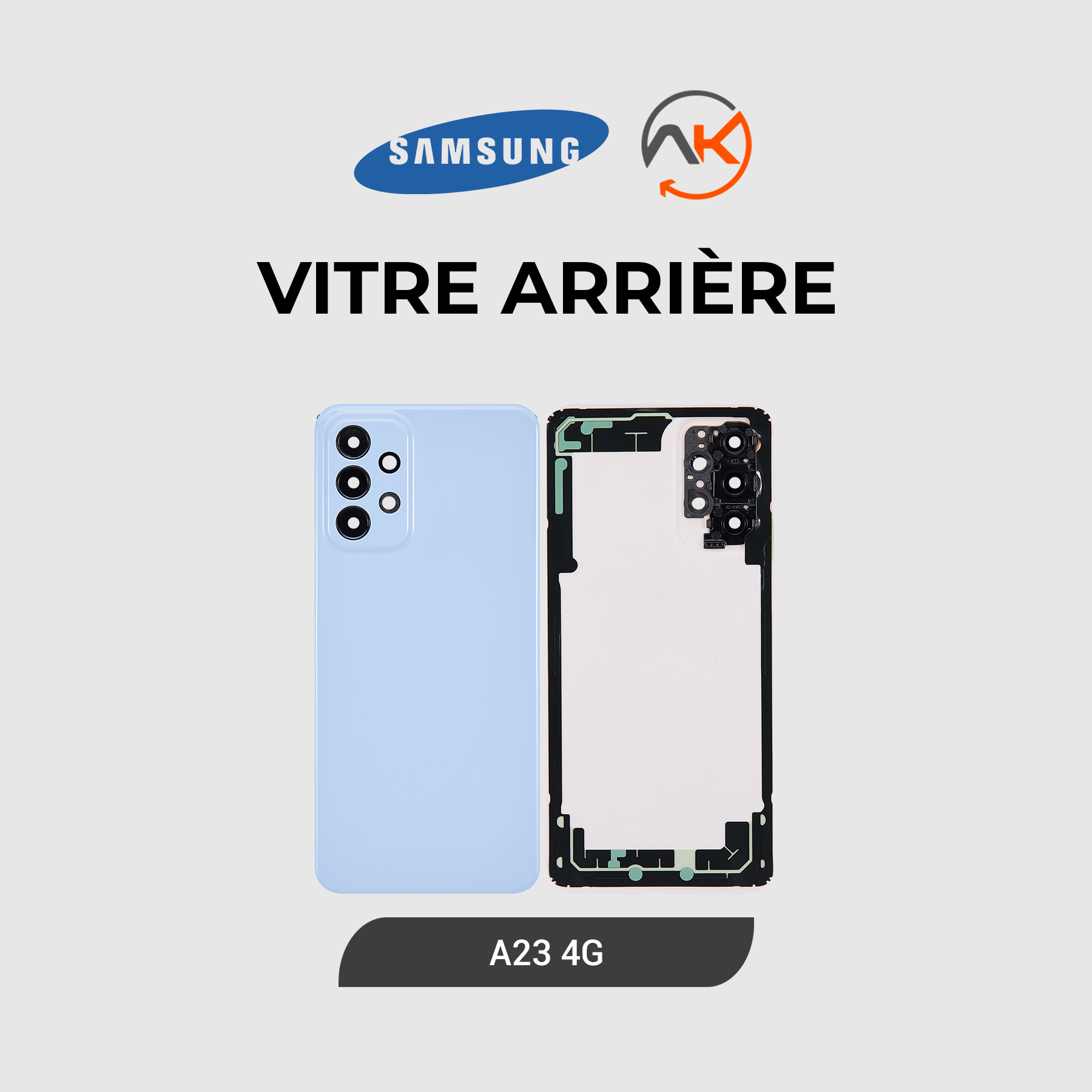 Back Glass Galaxy A23 (4G)