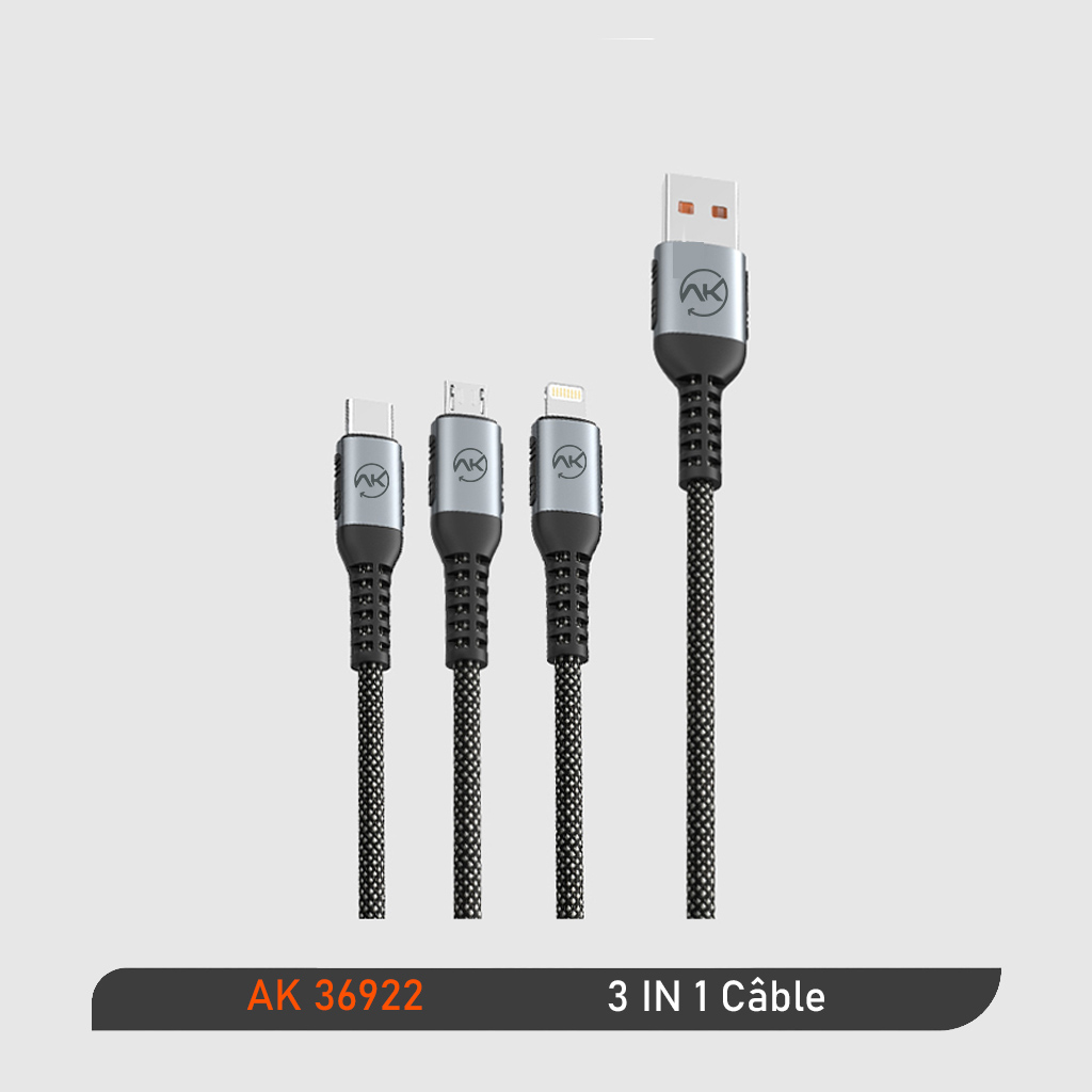 CABLE 1M USB TYPE C.IPHONE.V8