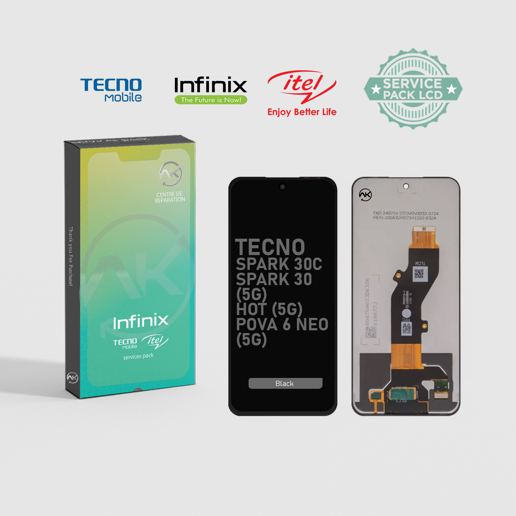 Screen Tecno Spark 30C