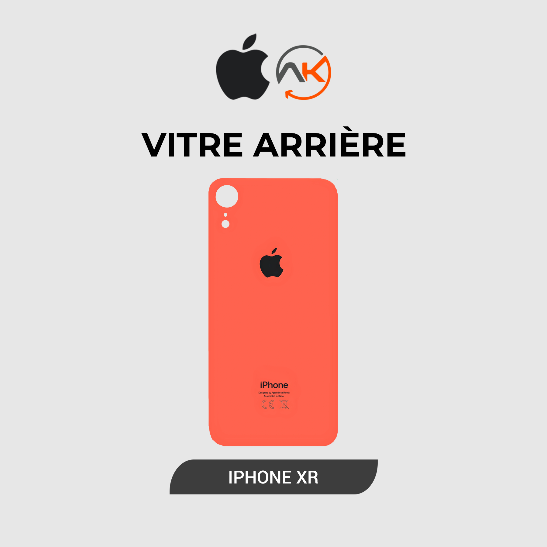 Back Glass Iphone XR
