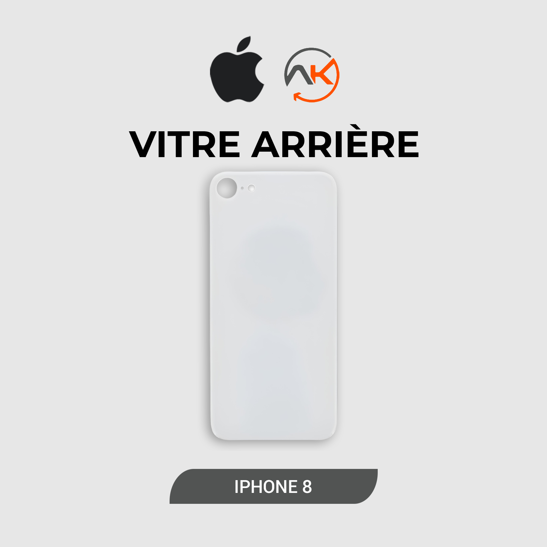 Back Glass Iphone 8G