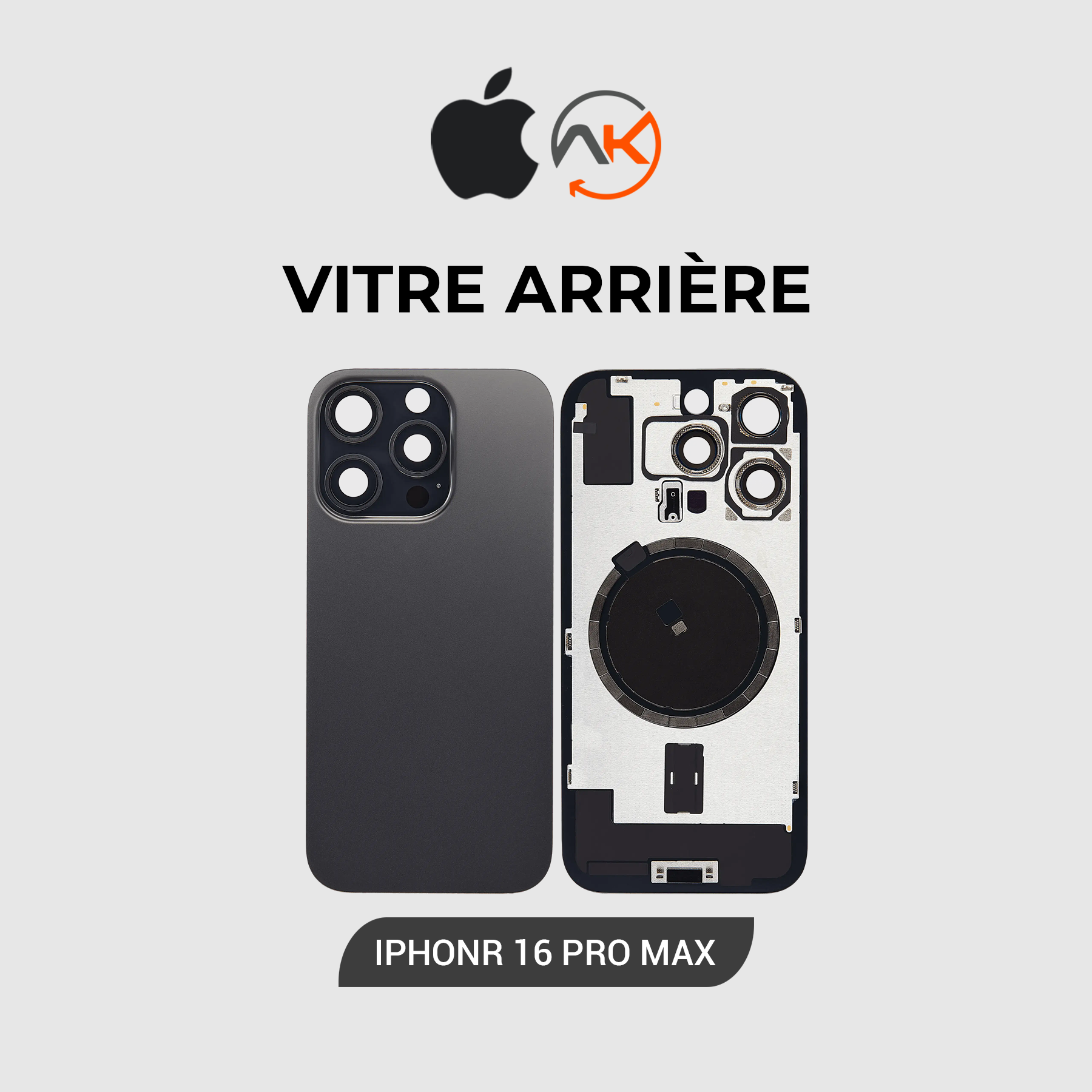 Back Glass Iphone 16 Pro Max