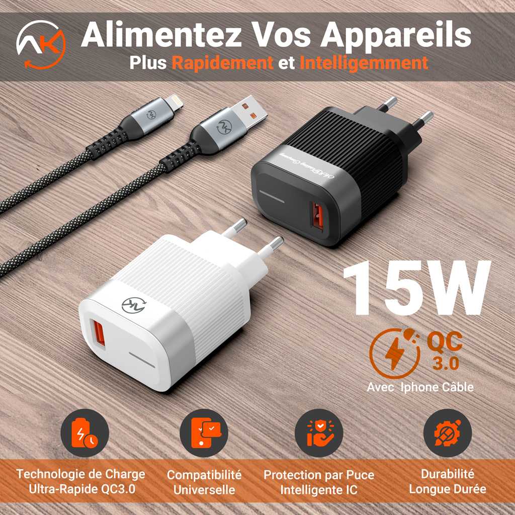 ADAPTER+CABLE USB-IPHONE — photo 3