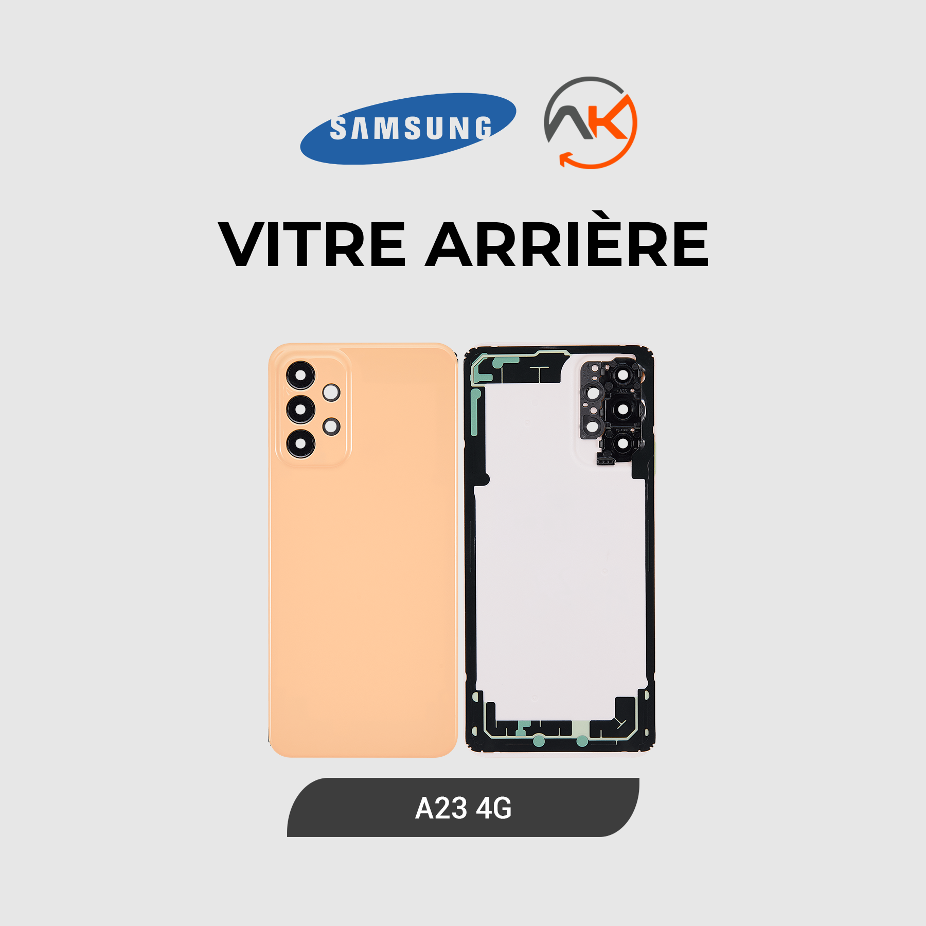 Back Glass Galaxy A23 (4G)