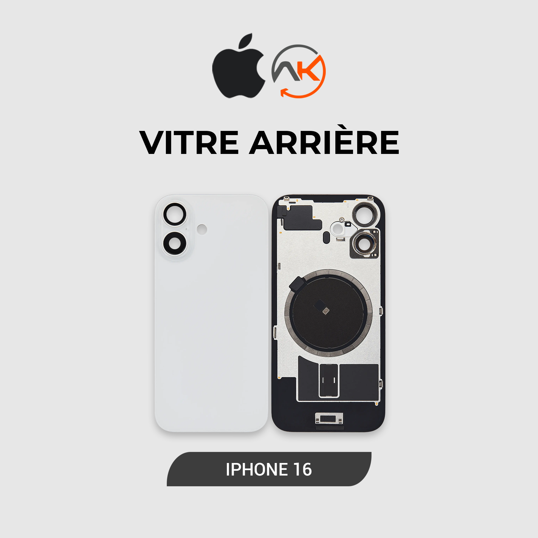 Back Glass Iphone 16
