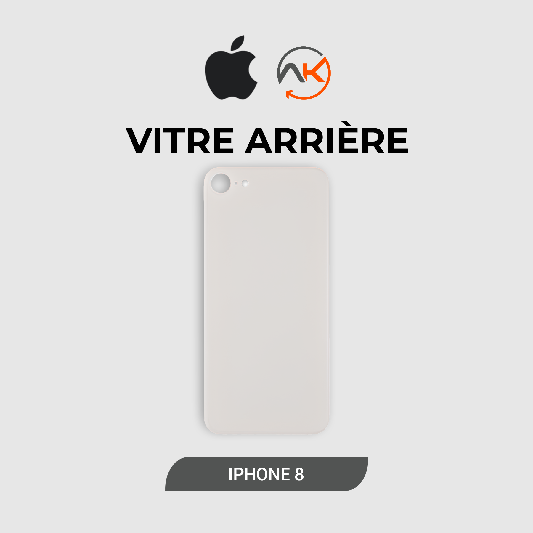 Back Glass Iphone 8G