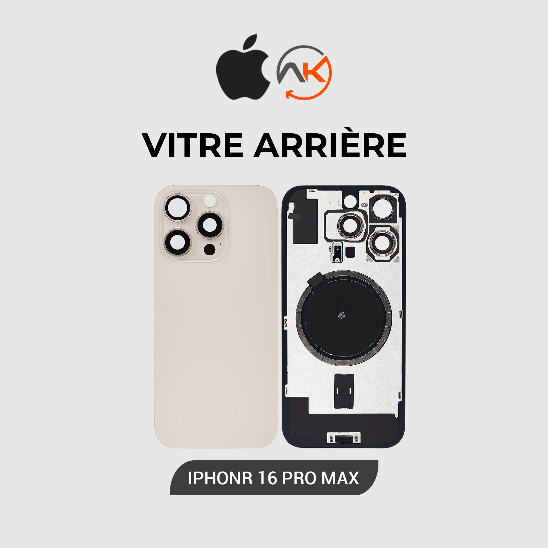 Back Glass Iphone 16 Pro Max