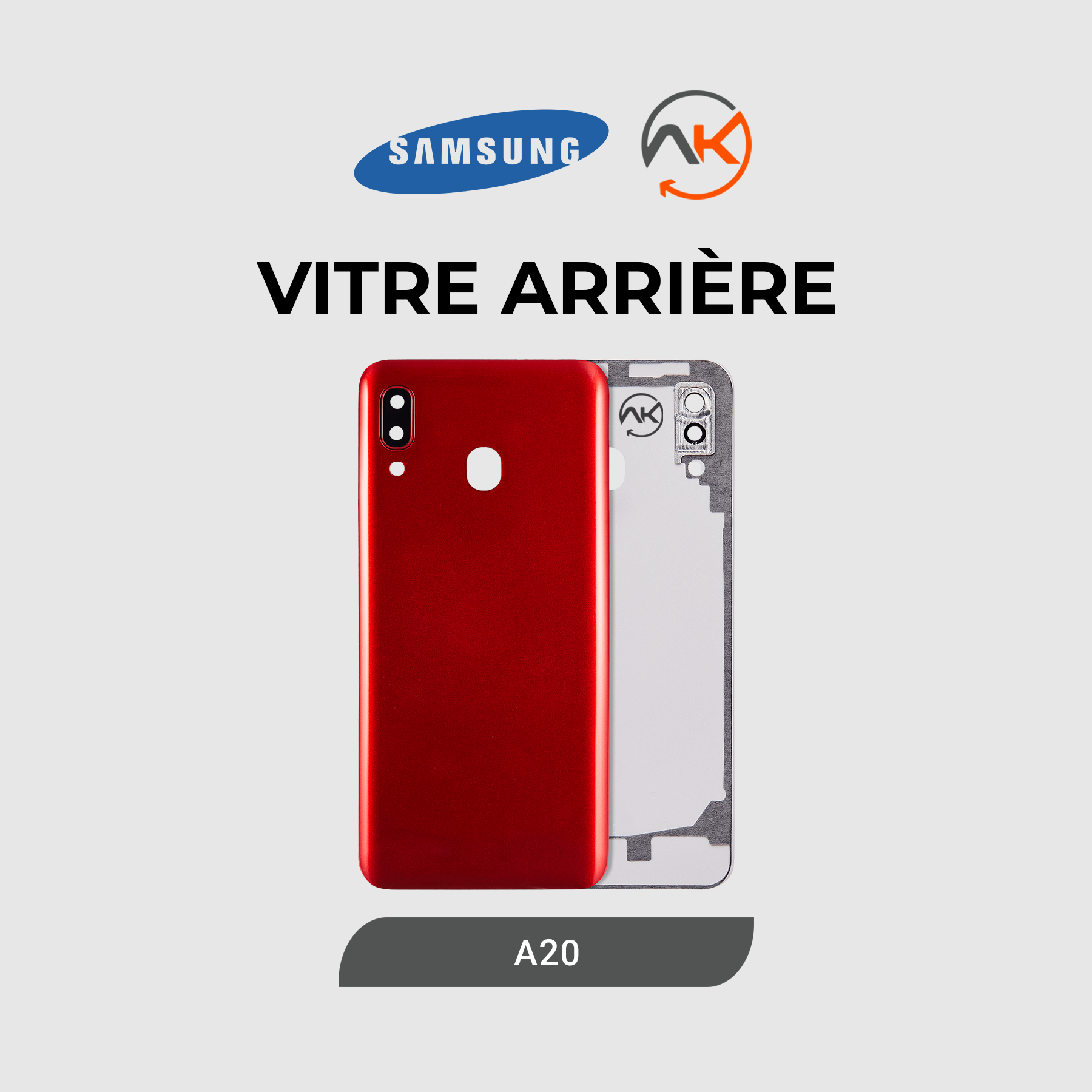 Back Glass Galaxy A20