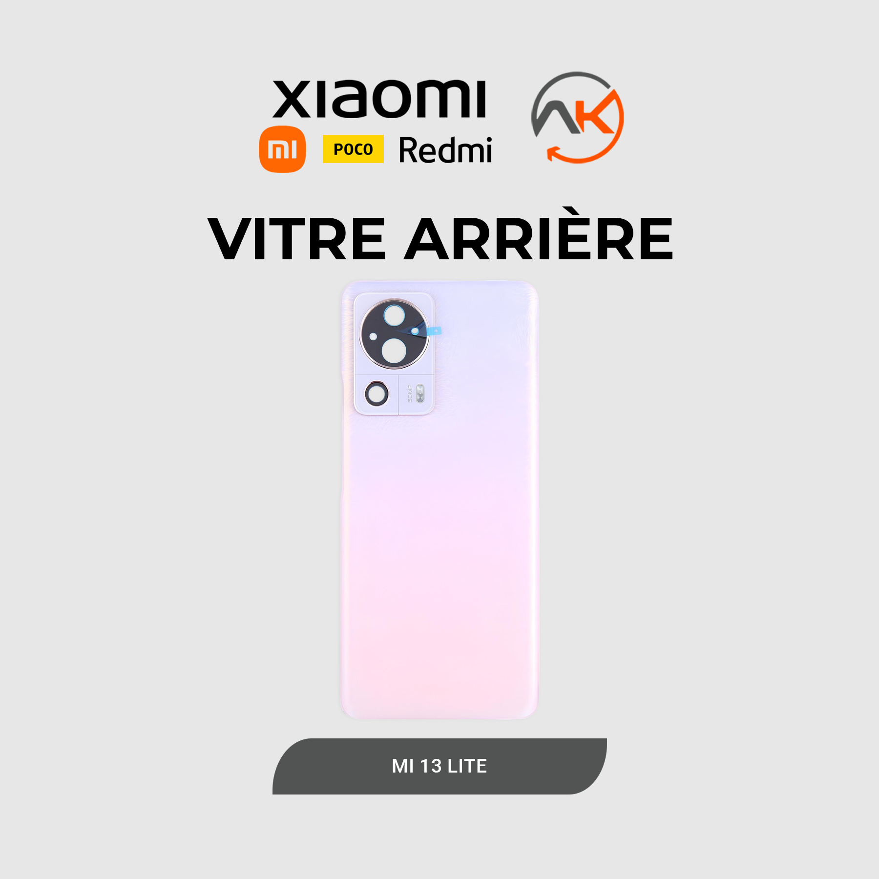 Back Glass Redmi Mi 13 Lite