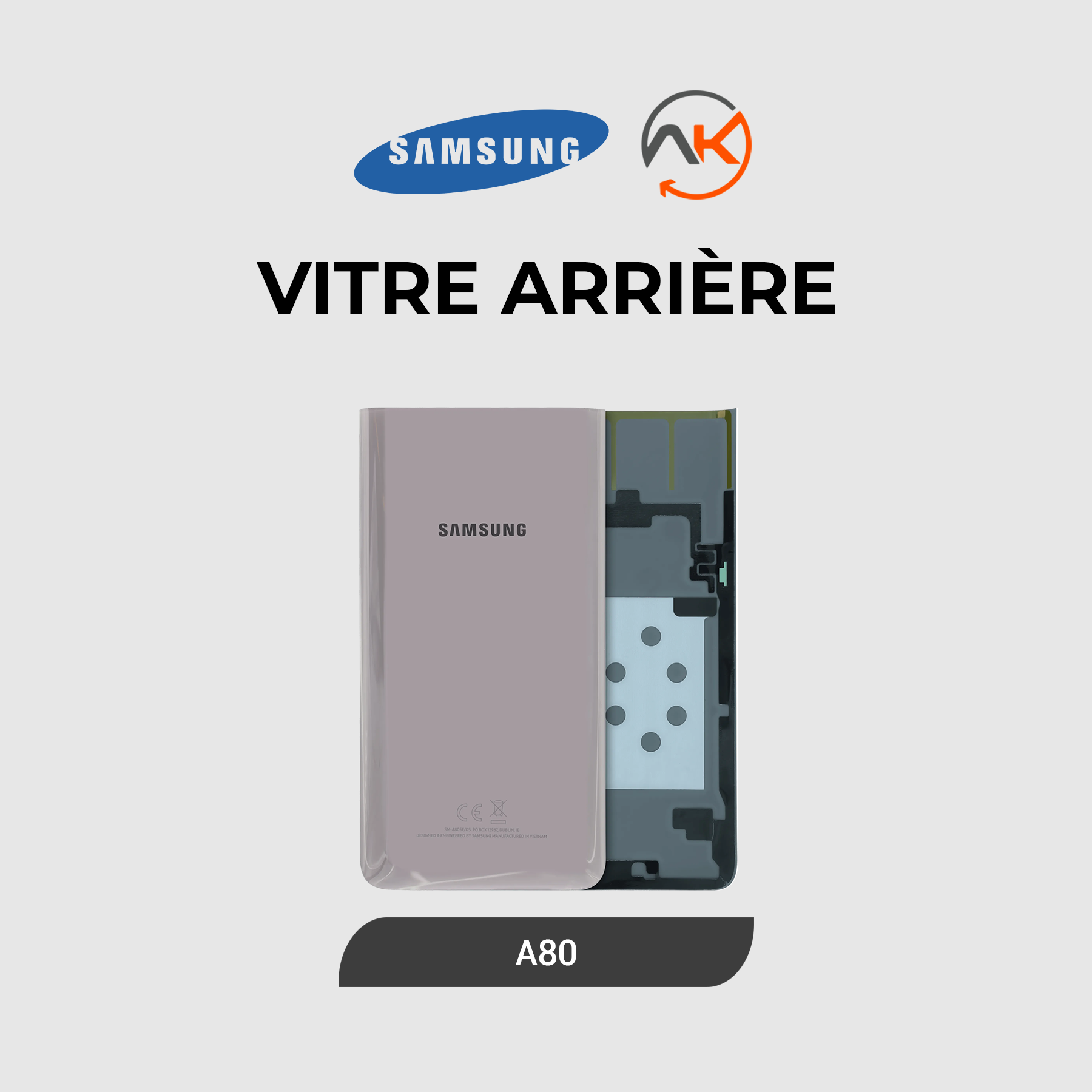 Back Glass Galaxy A80