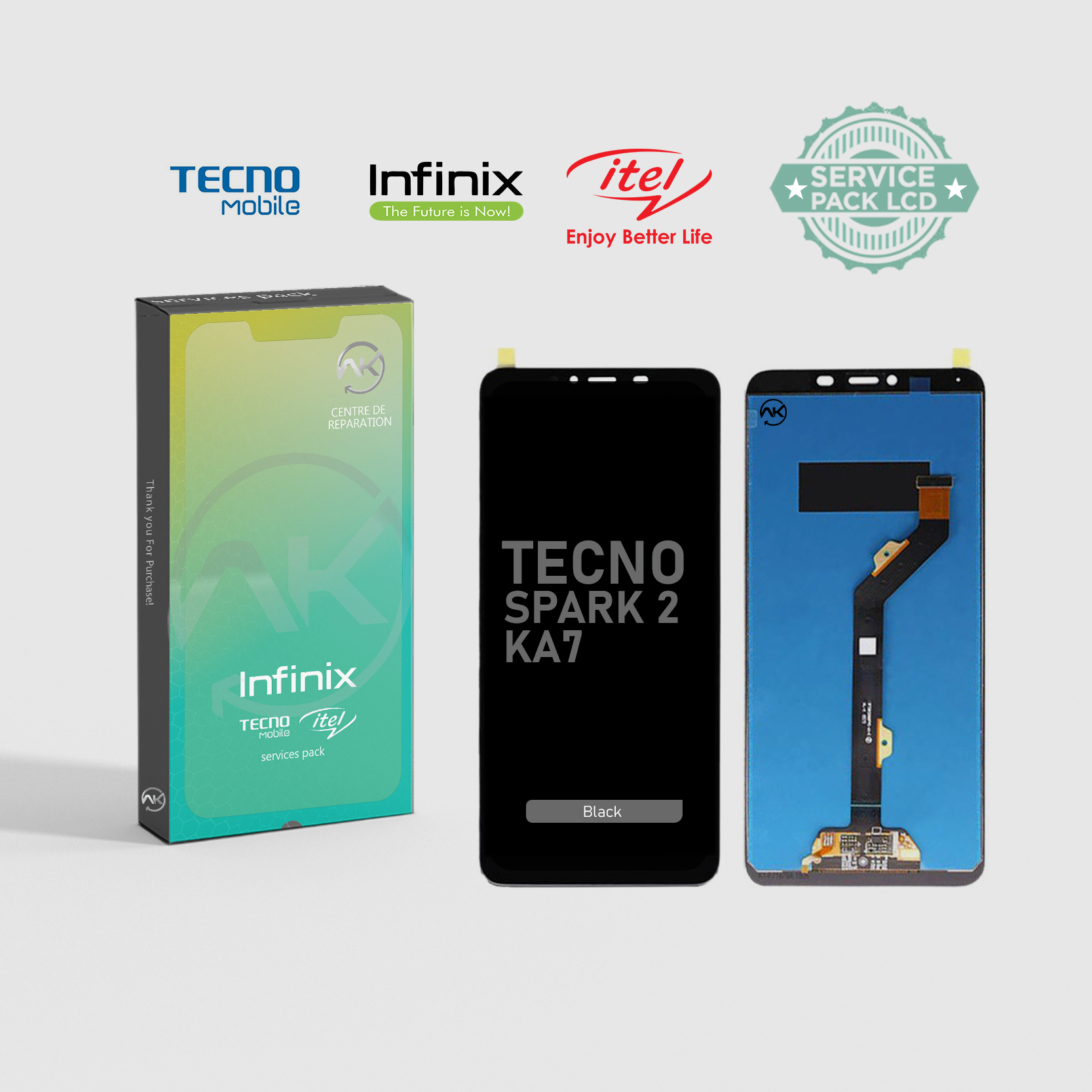 Screen Tecno Spark 2