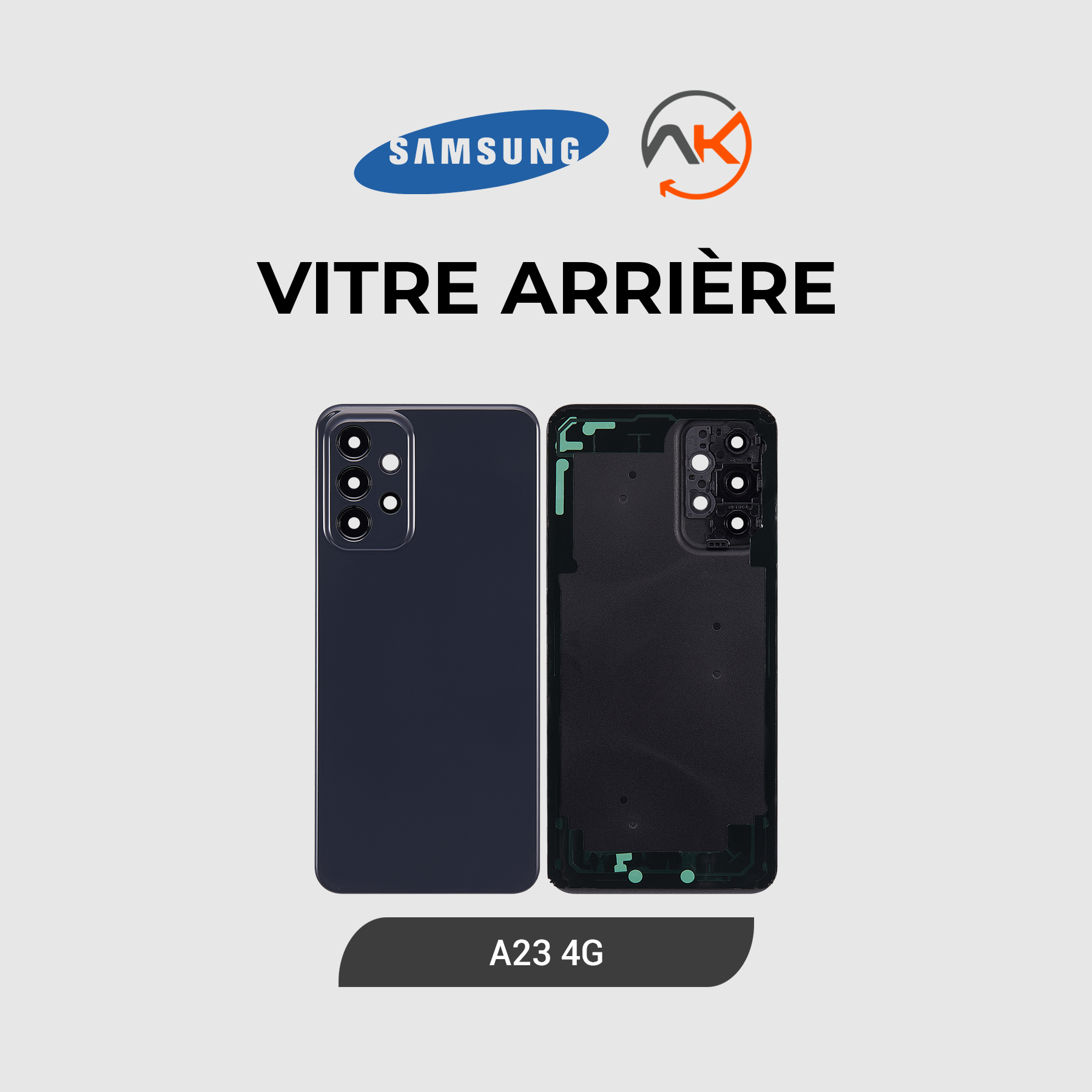 Back Glass Galaxy A23 (4G)