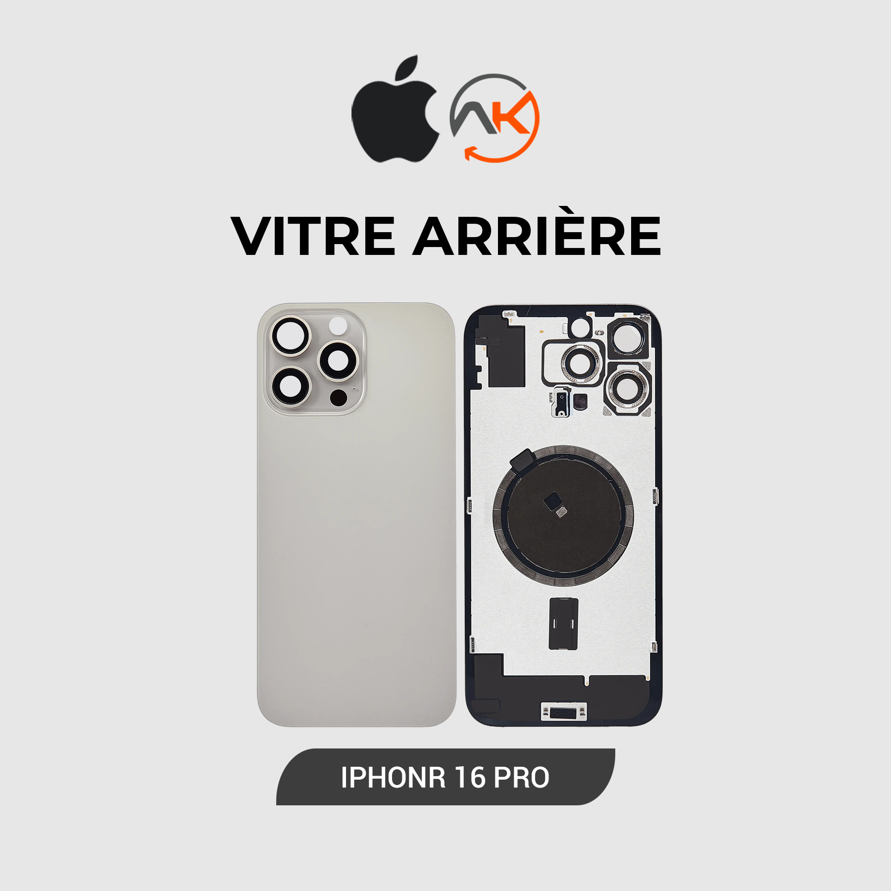 Back Glass Iphone 16 Pro
