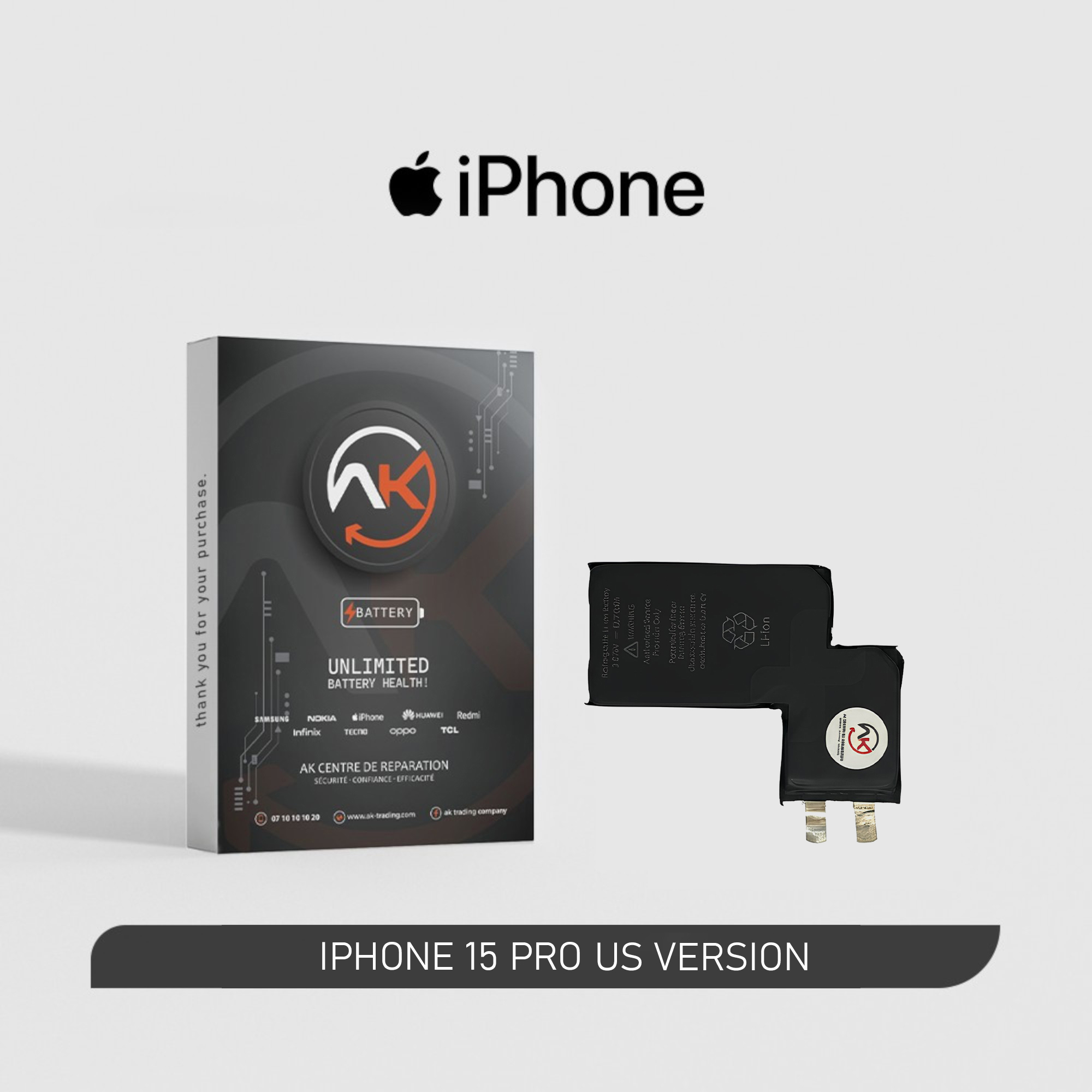 Battery Iphone 15 pro US version