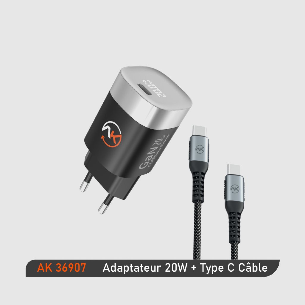 ADAPTER+CABLE 20W PD-TYPE C