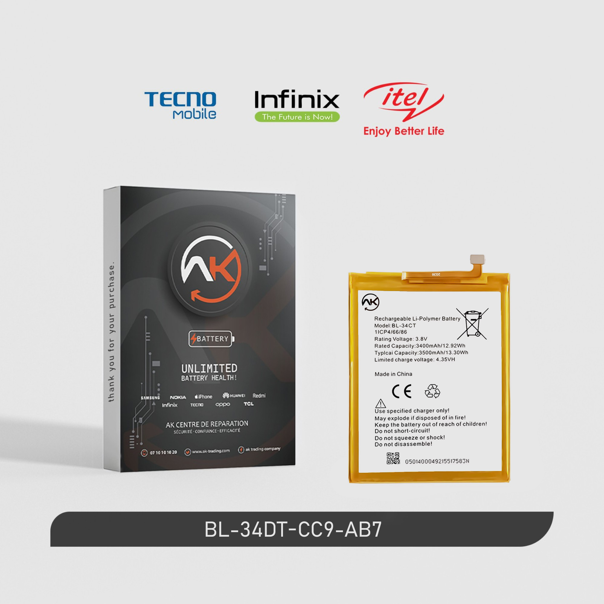Battery BL-34DT