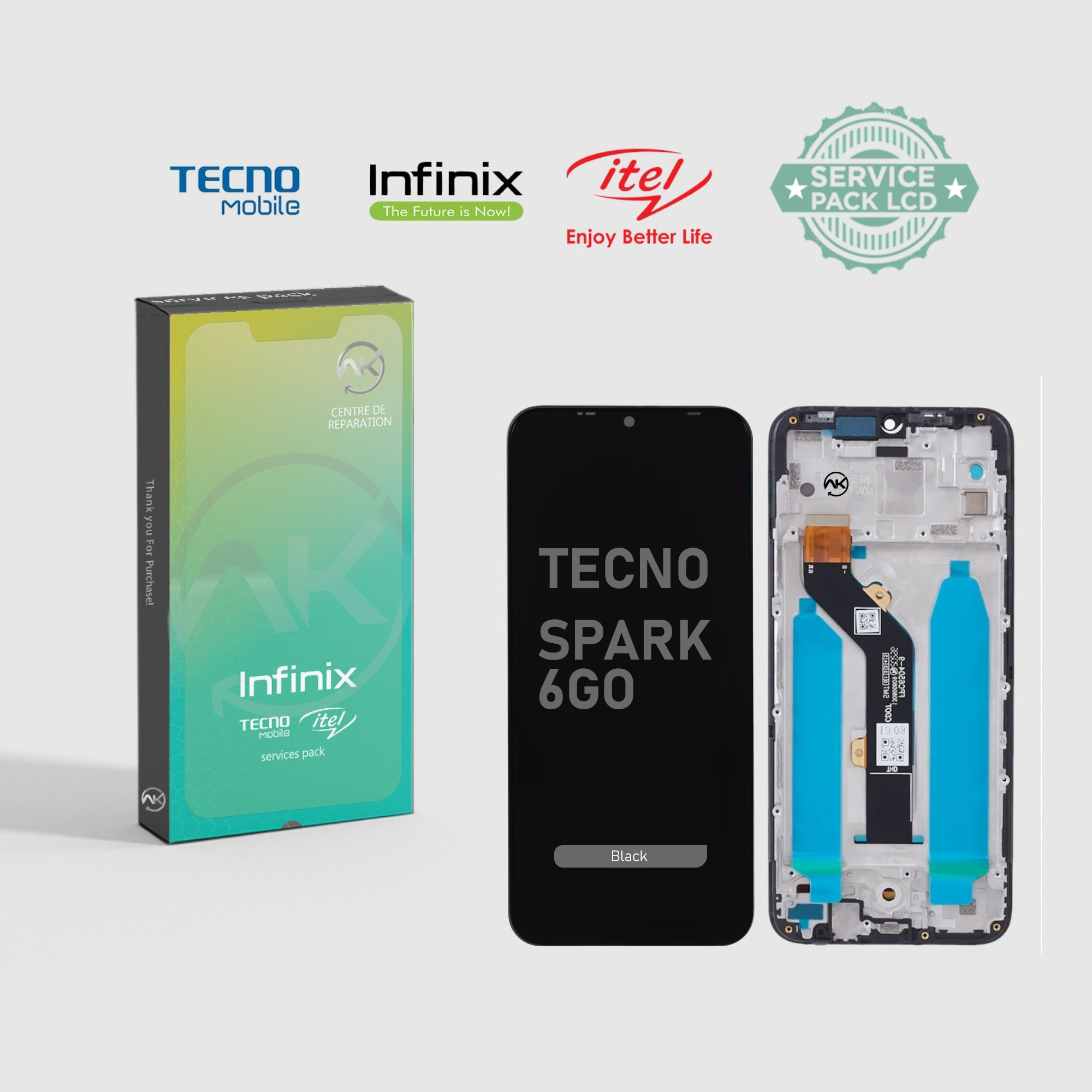 Screen Tecno Spark 6 Go