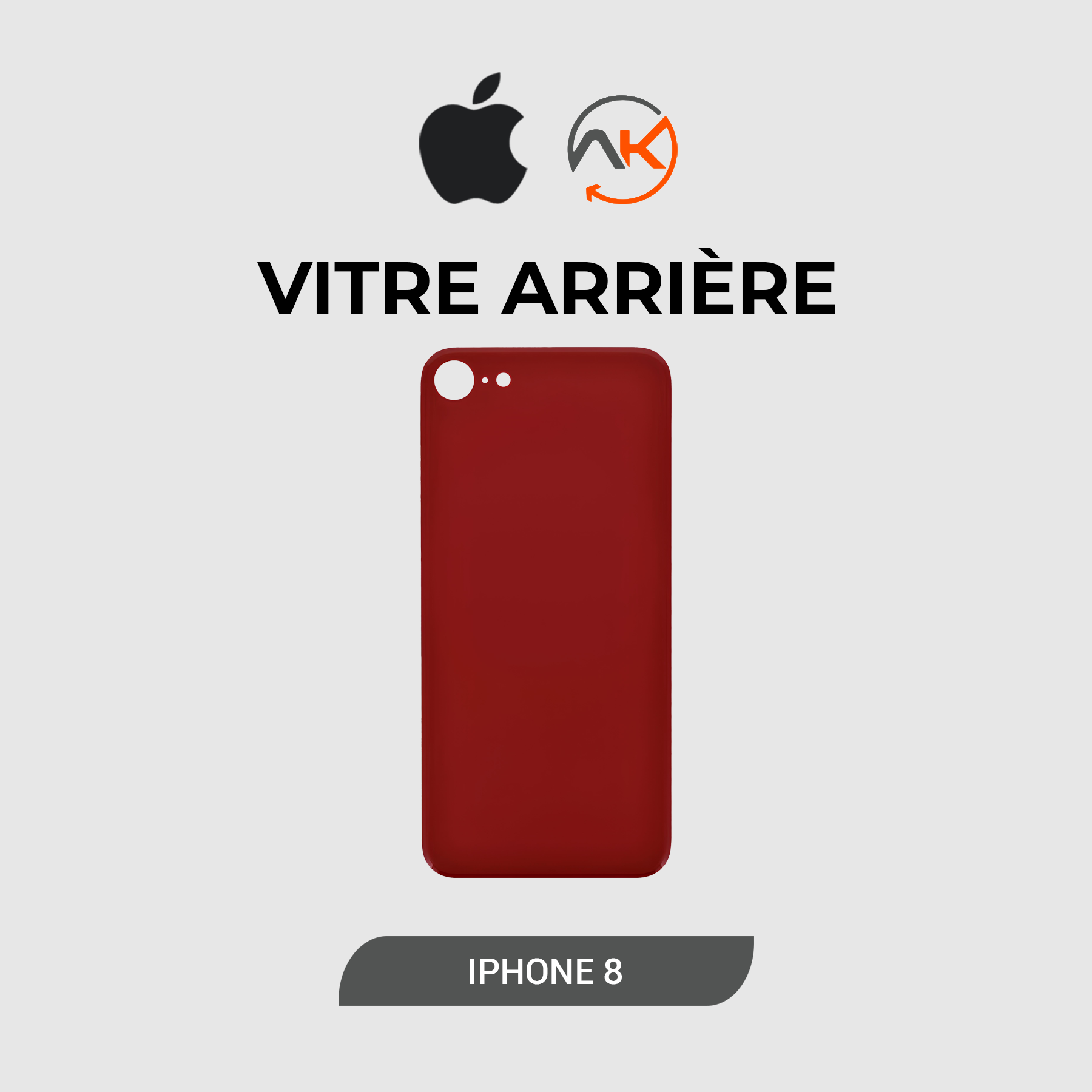 Back Glass Iphone 8G