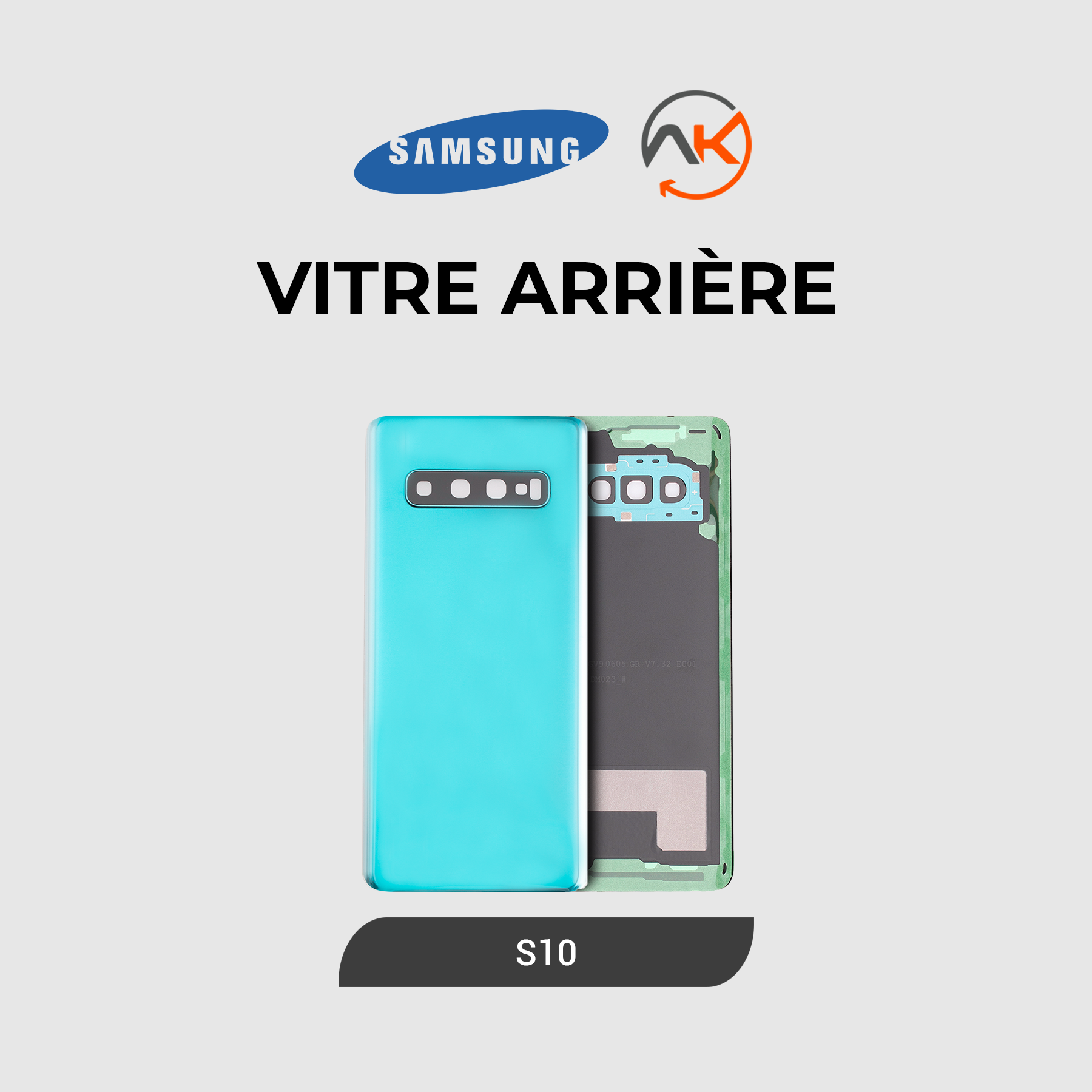 Back Glass Galaxy S10 (4G)
