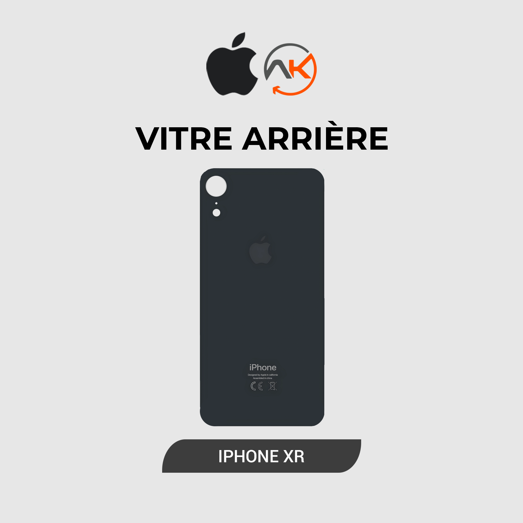 Back Glass Iphone XR