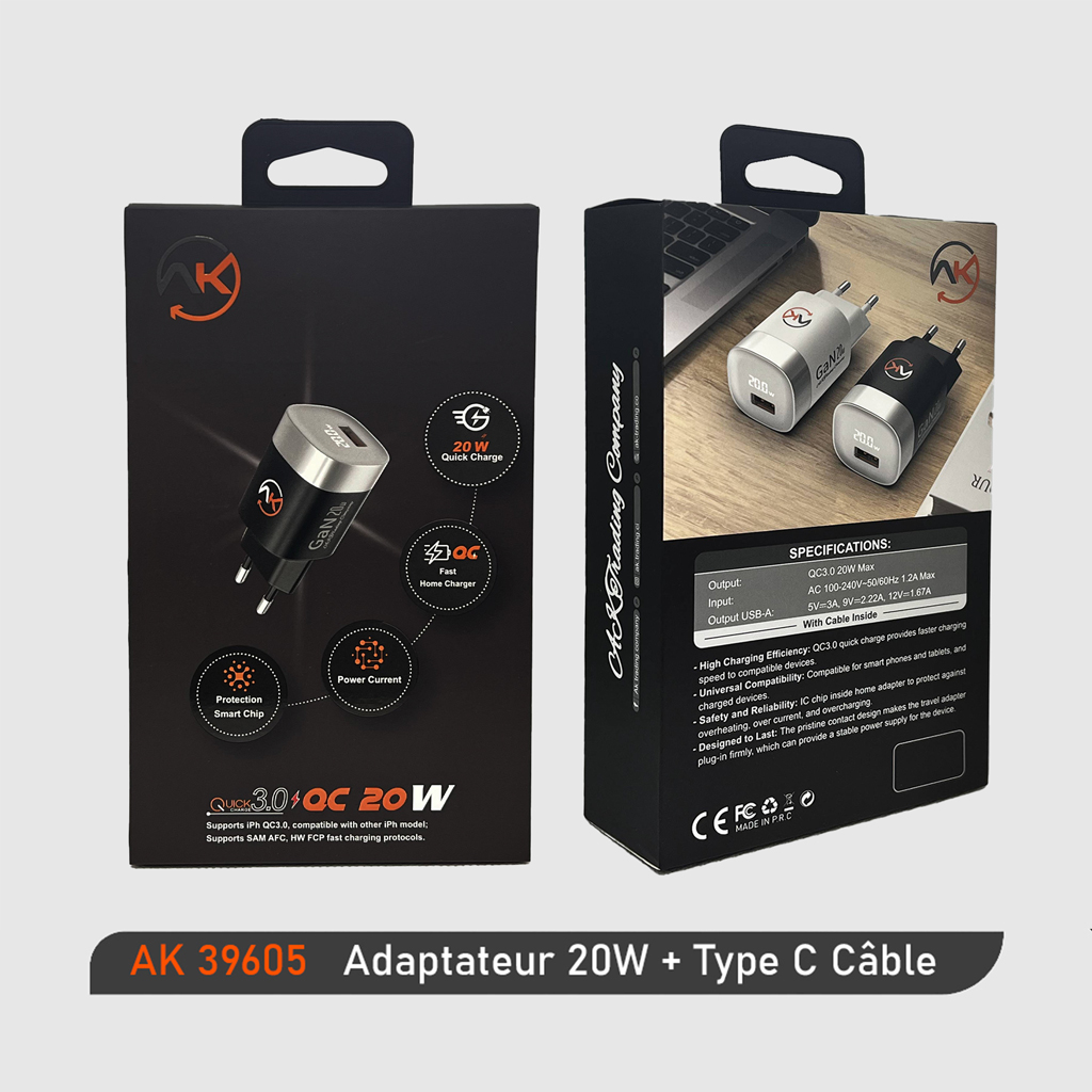 ADAPTER+CABLE 20W USB-TYPE C — photo 2