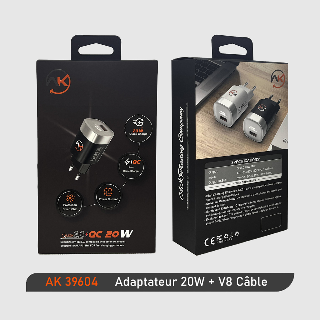 ADAPTER+CABLE 20W USB-V8 — photo 2