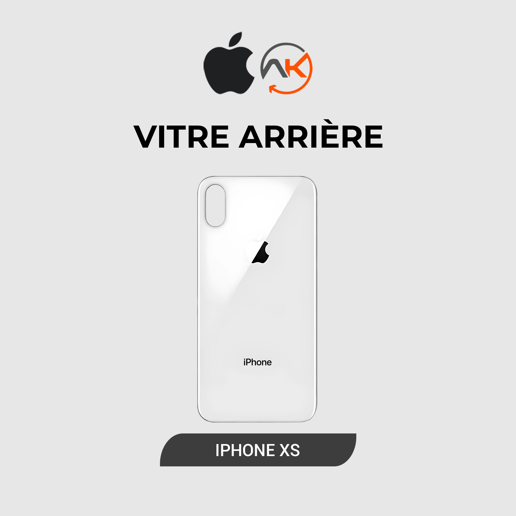 Back Glass Iphone XS