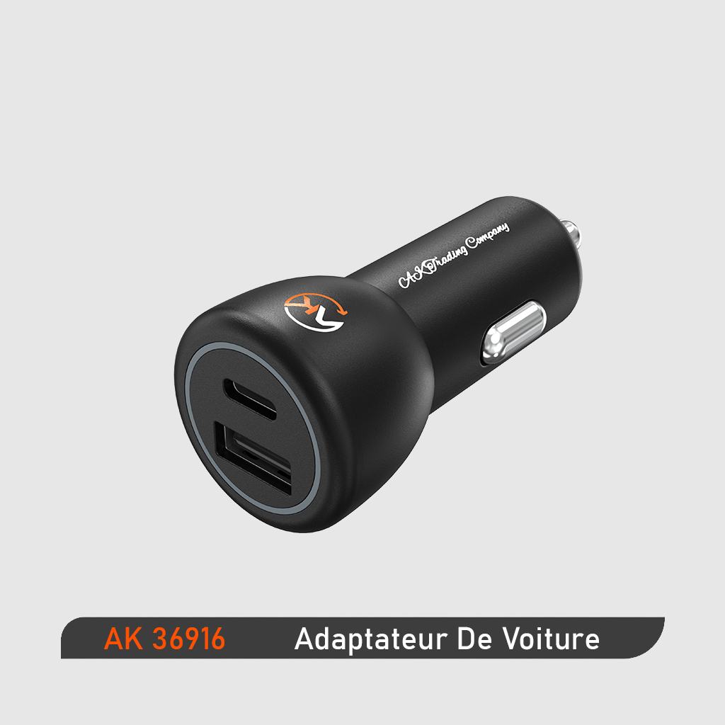 CAR ADAPTER 20W.18W USB+PD